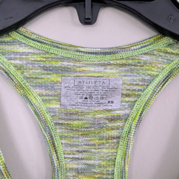 Athleta Fast Track Ruched Racerback Workout Tank Top Size XS - Picture 3 of 4